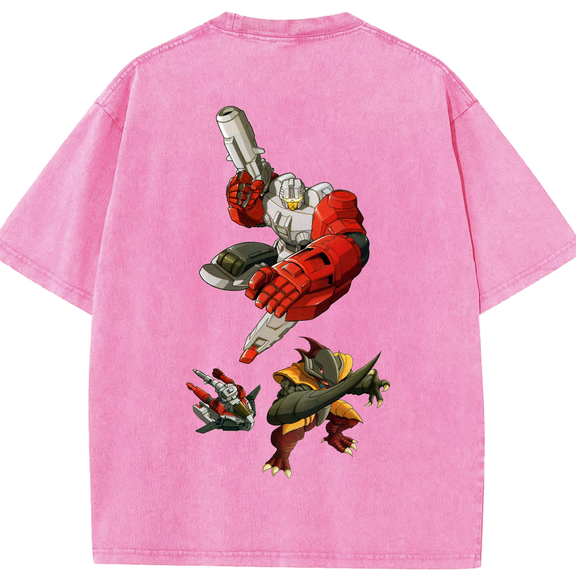 （画像用）  綿100% ヴィンテージ風 半袖Tシャツ（背面プリント）